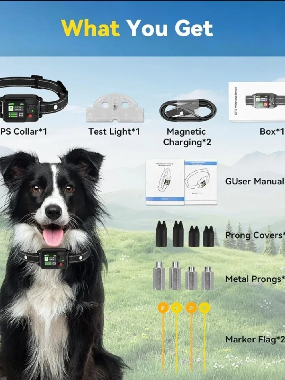 GPS Wireless Fence Collar